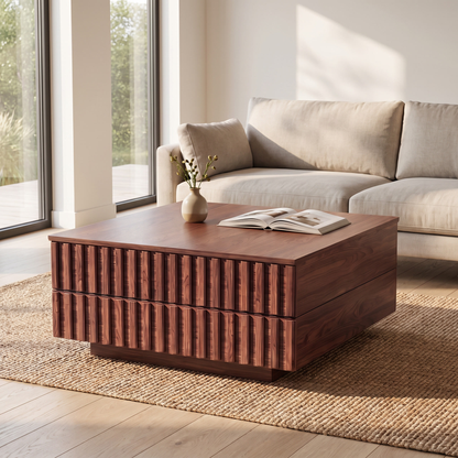 Brekk square coffee table - lifestyle living room