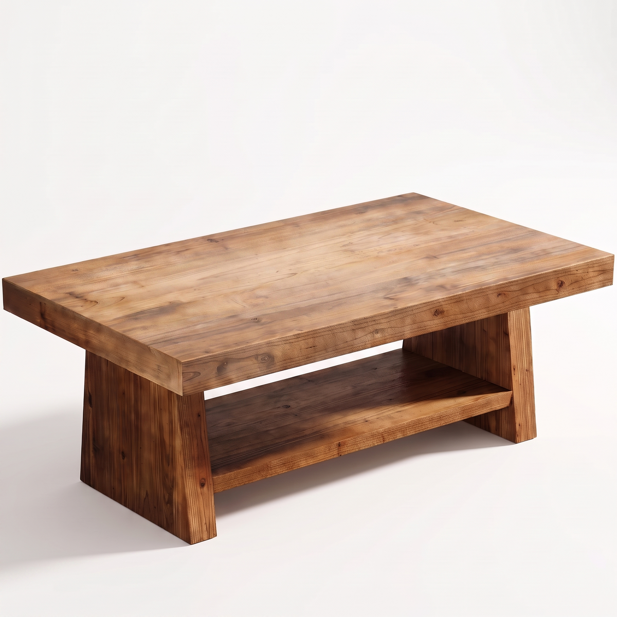 Corva two-tier coffee table - rear view