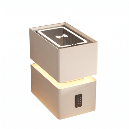 Nyra slim nightstand - white background