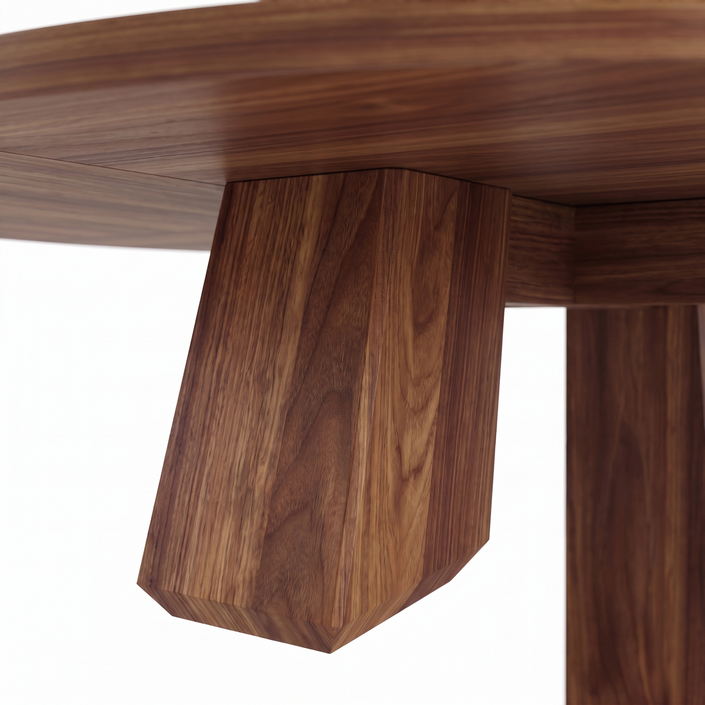 Wren round dining table - leg detail