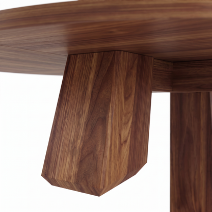 Wren round dining table - leg detail