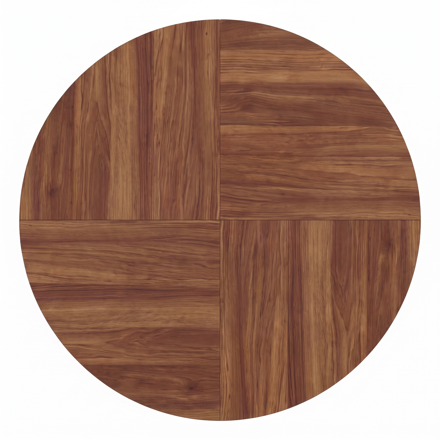 Wren round dining table - overhead view