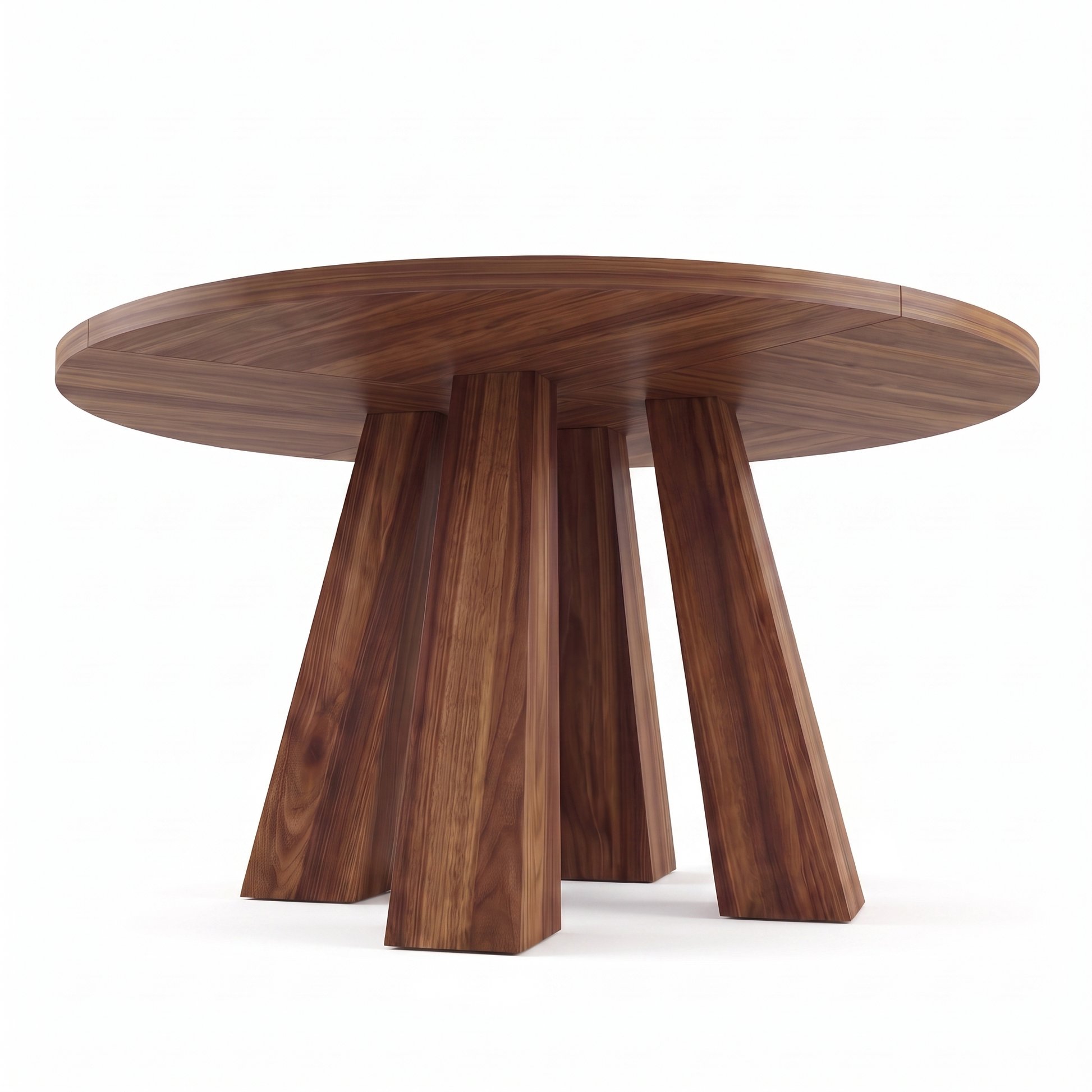 Wren round dining table - low angle view