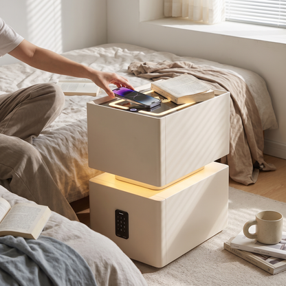 Nyra slim nightstand - lifestyle in use