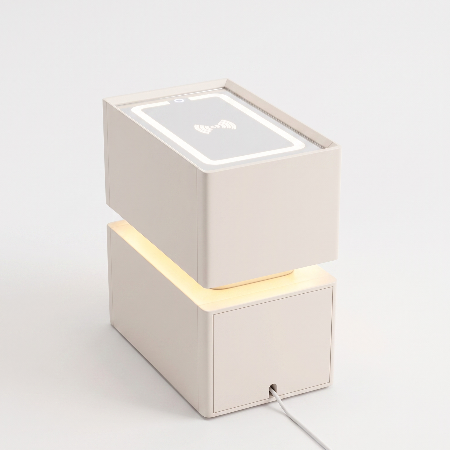 Nyra slim nightstand - rear view