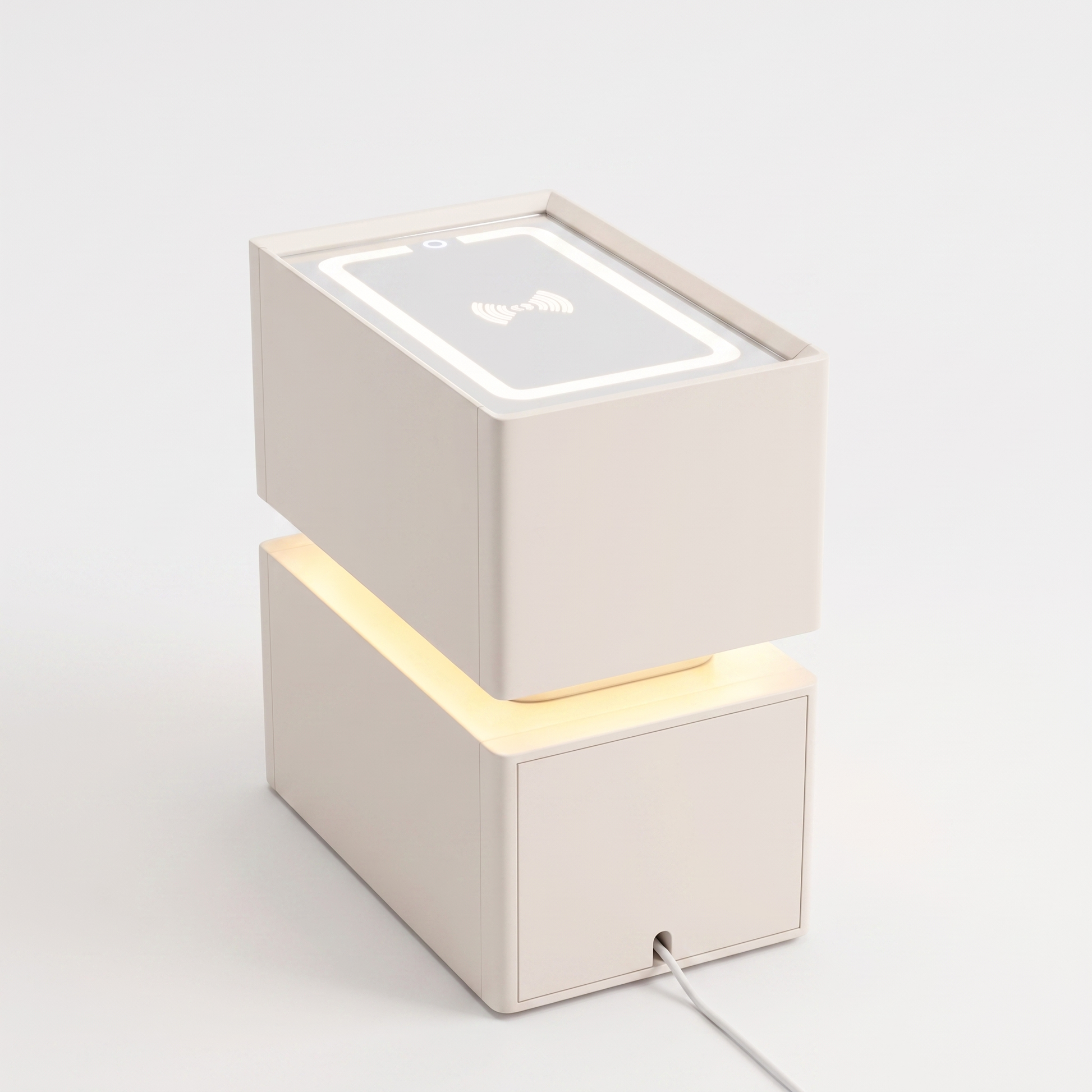 Nyra slim nightstand - rear view