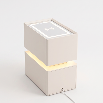 Nyra slim nightstand - rear view