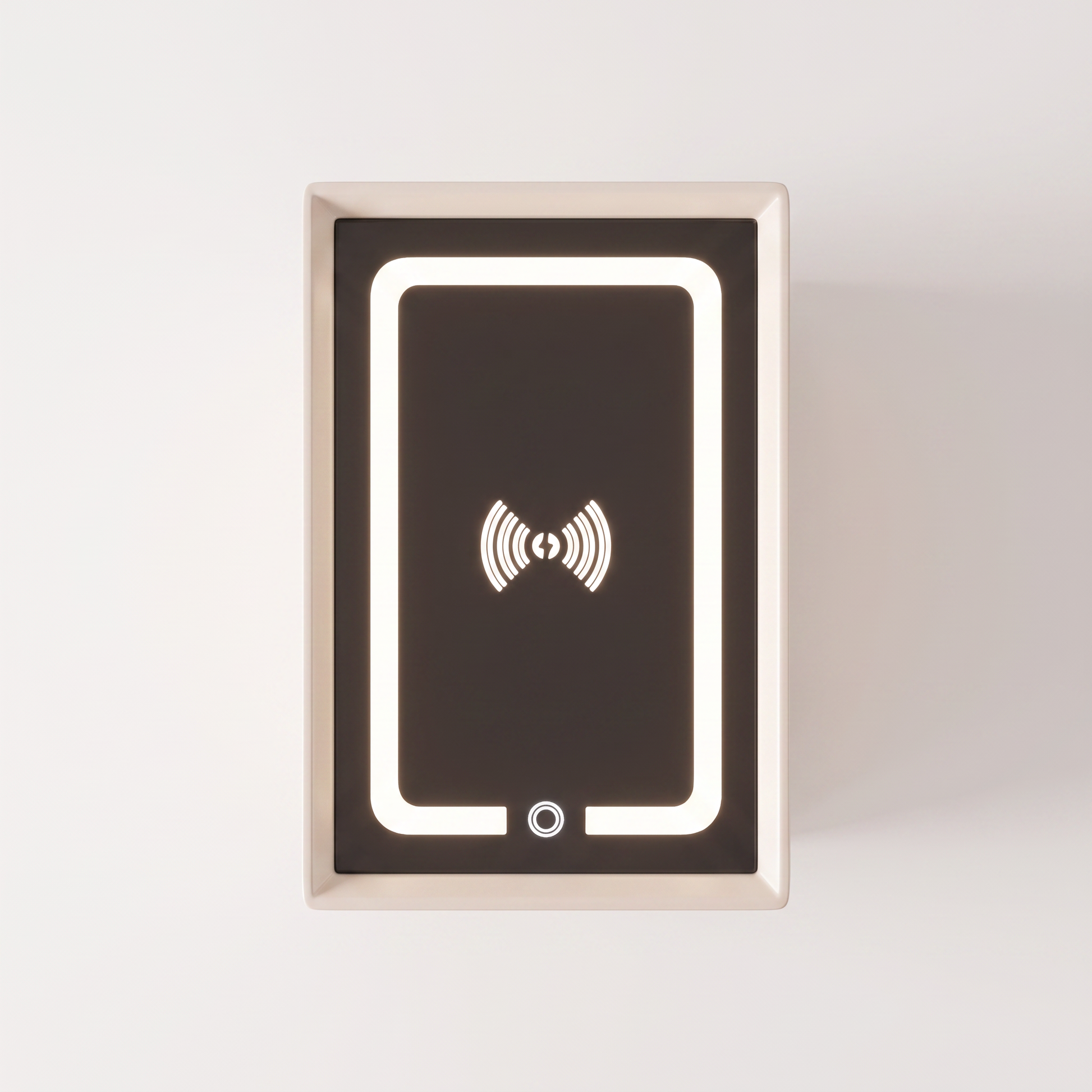 Nyra slim nightstand - overhead view
