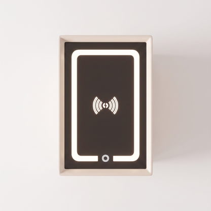 Nyra slim nightstand - overhead view
