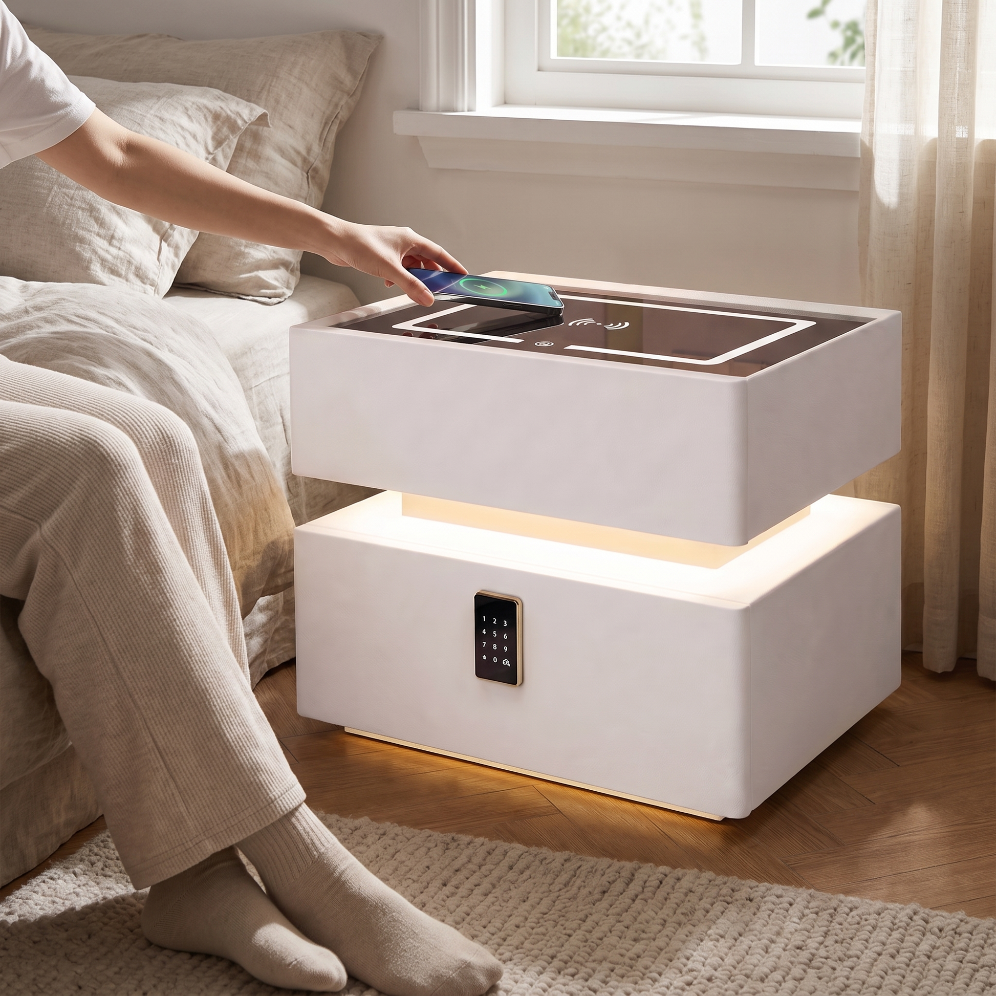Kaido smart nightstand - lifestyle in use