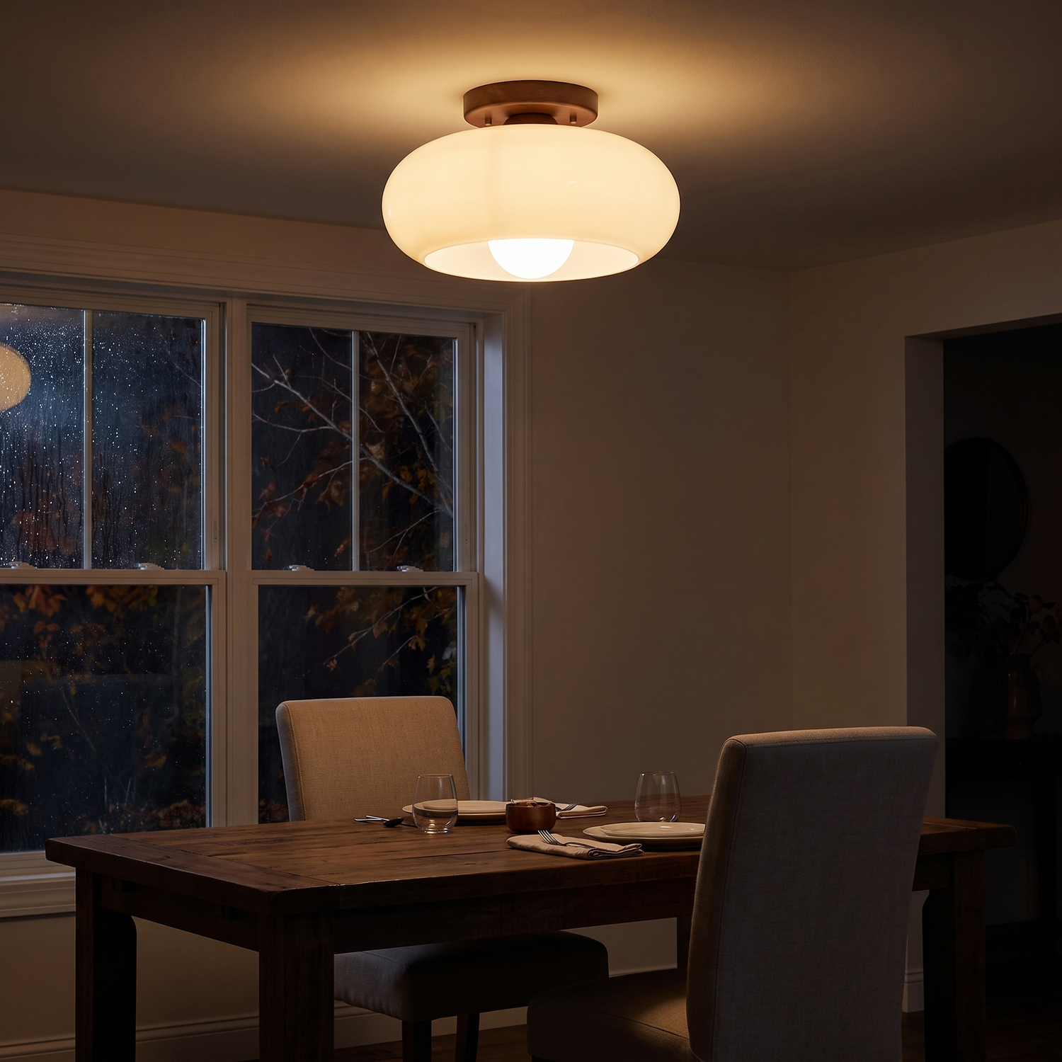 Lyra ceiling light - lifestyle evening