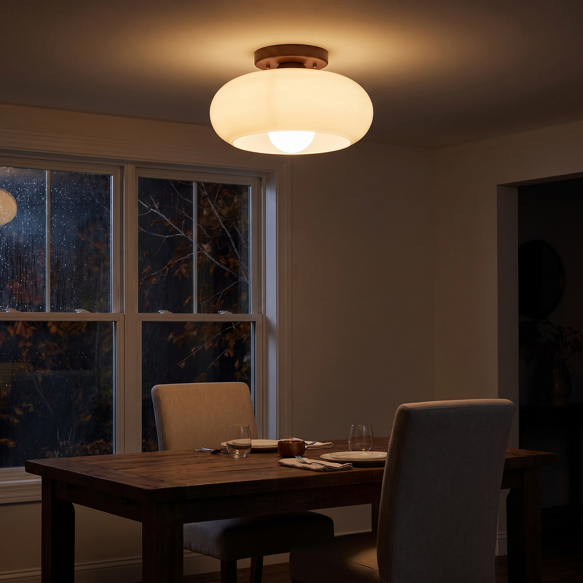 Lyra ceiling light - lifestyle evening