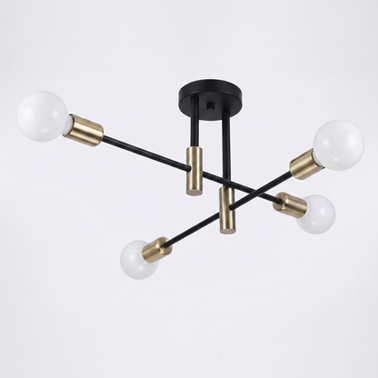 Ferro sputnik ceiling light - three quarter view from below