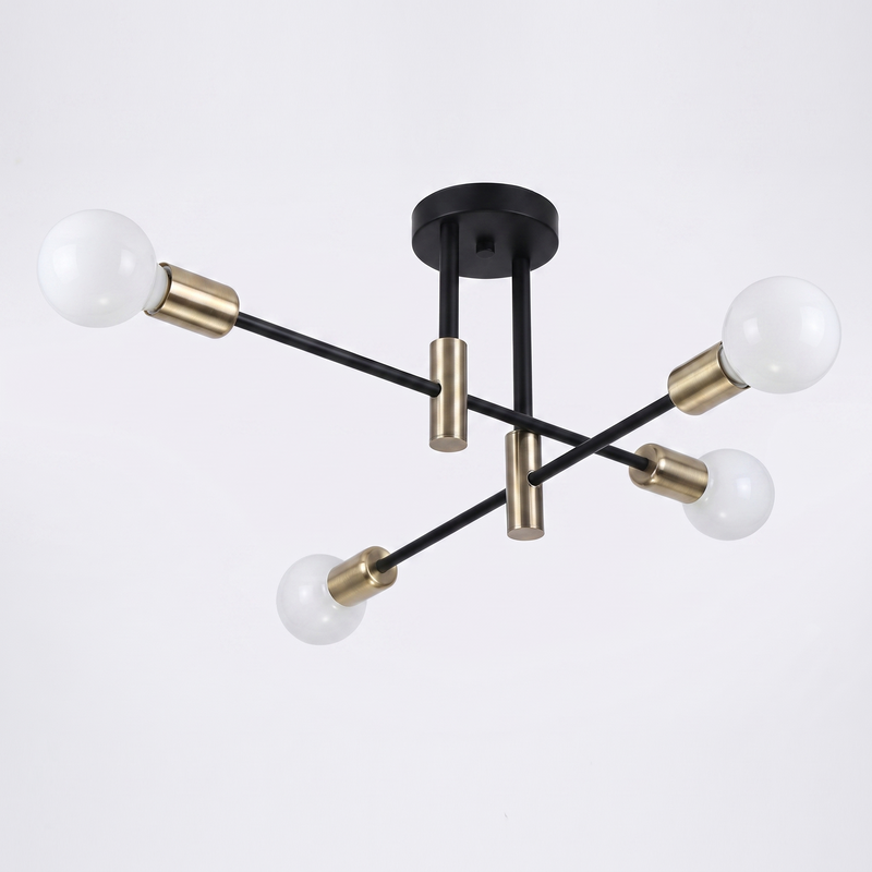 Ferro sputnik ceiling light - three quarter view from below