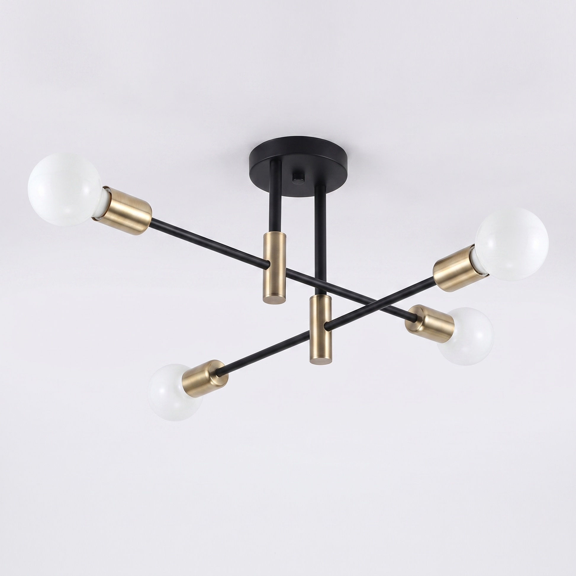 Ferro sputnik ceiling light - three quarter view from above