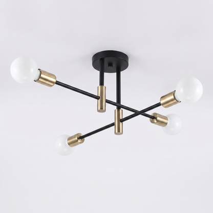 Ferro sputnik ceiling light - three quarter view from above