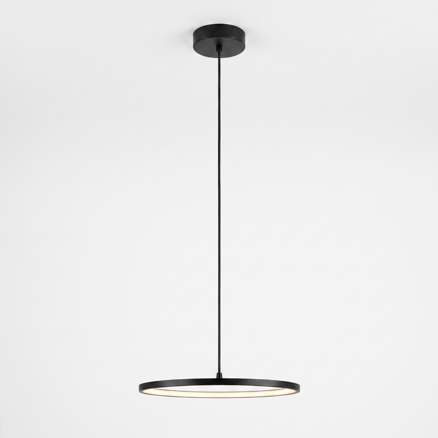 Nimbus LED ring pendant - edge on side profile