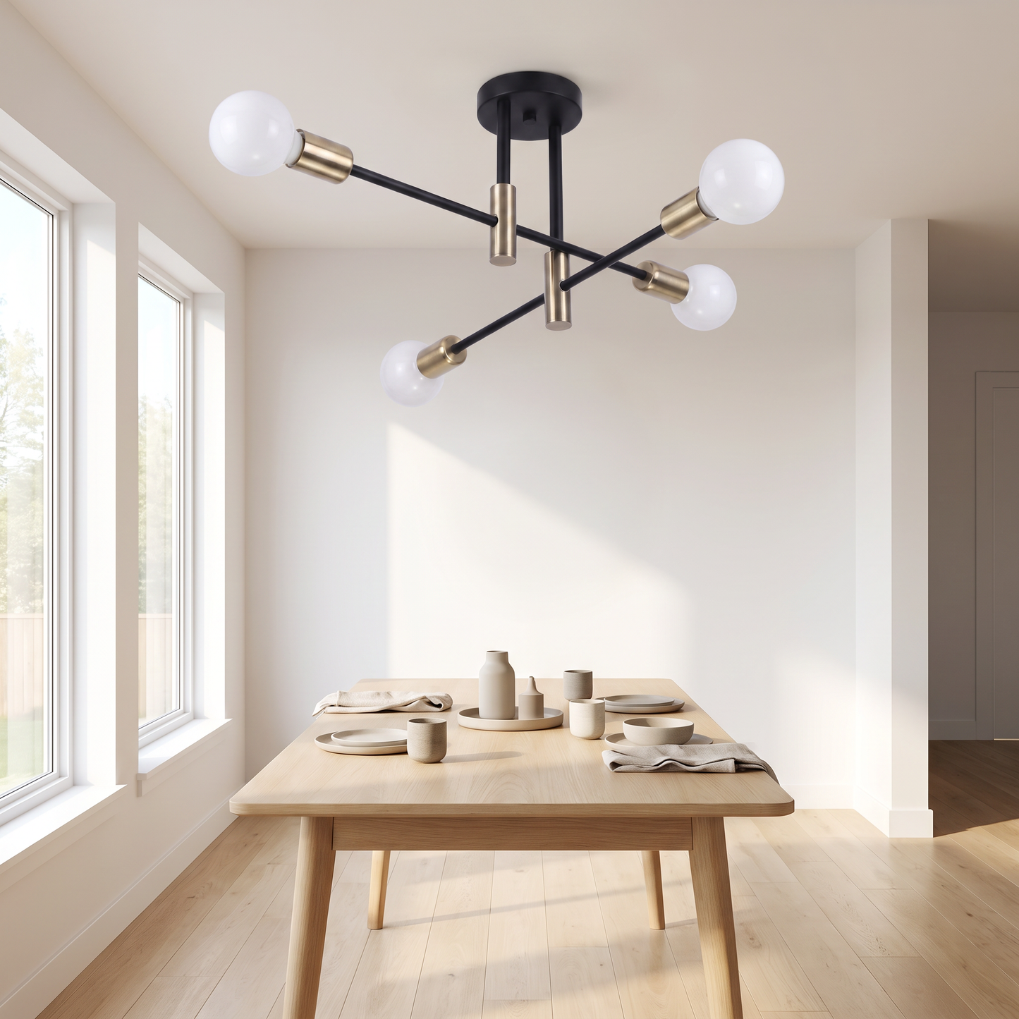 Ferro sputnik ceiling light - lifestyle dining room