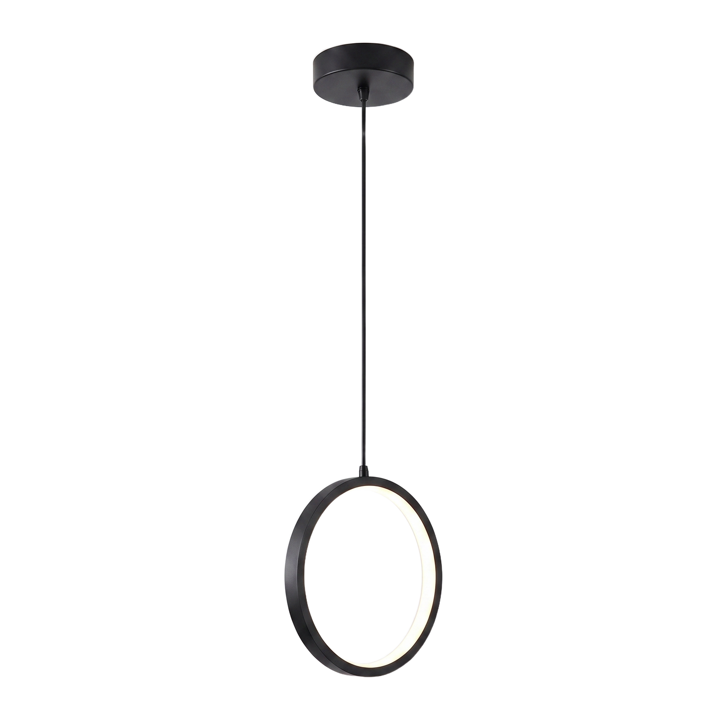 Nimbus LED ring pendant - white background