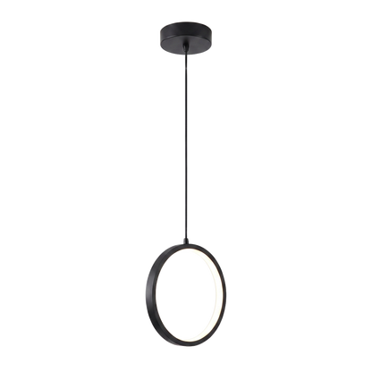 Nimbus LED ring pendant - white background