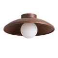 Sora wood-grain ceiling light - white background