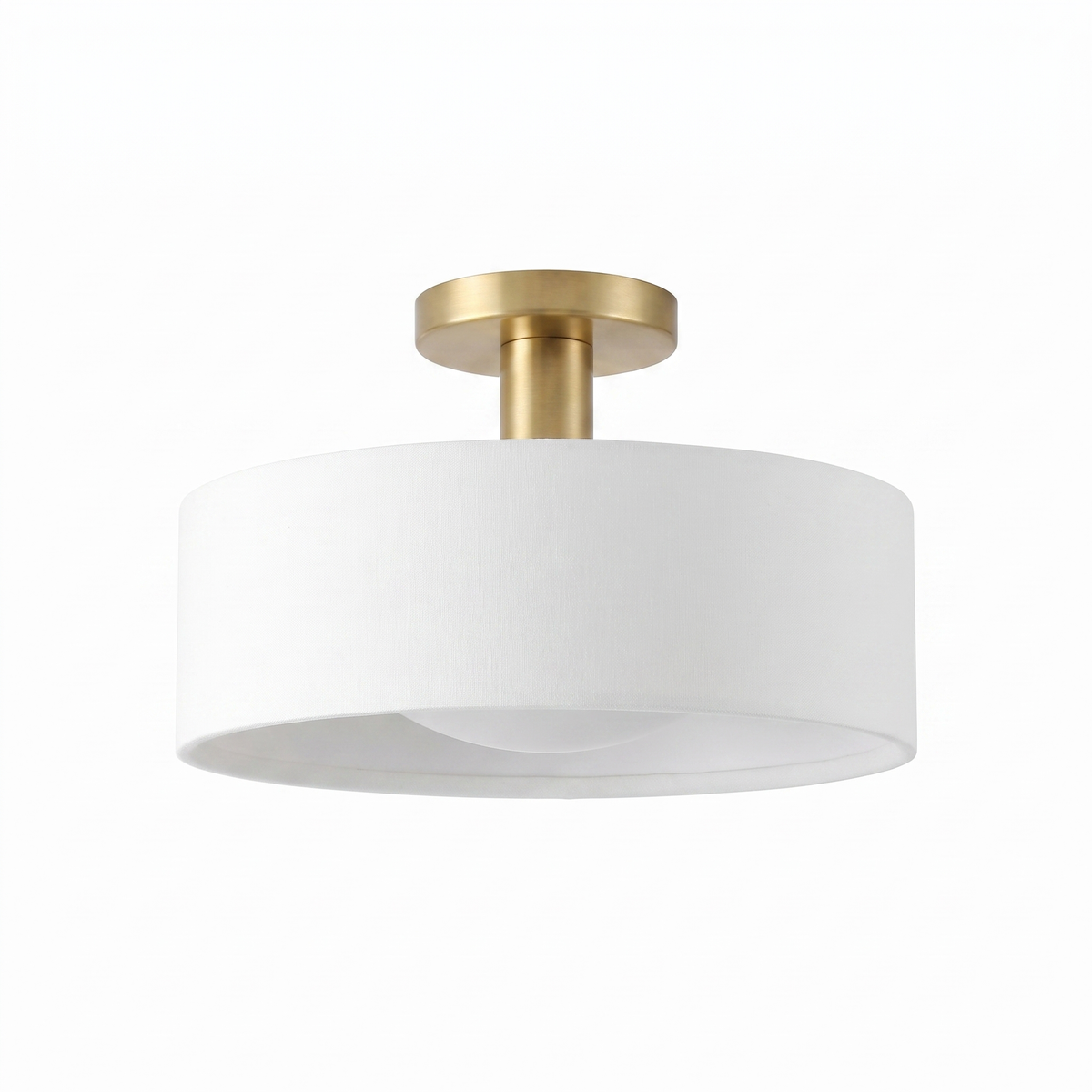 Aurevia low-profile ceiling fixture - side elevation