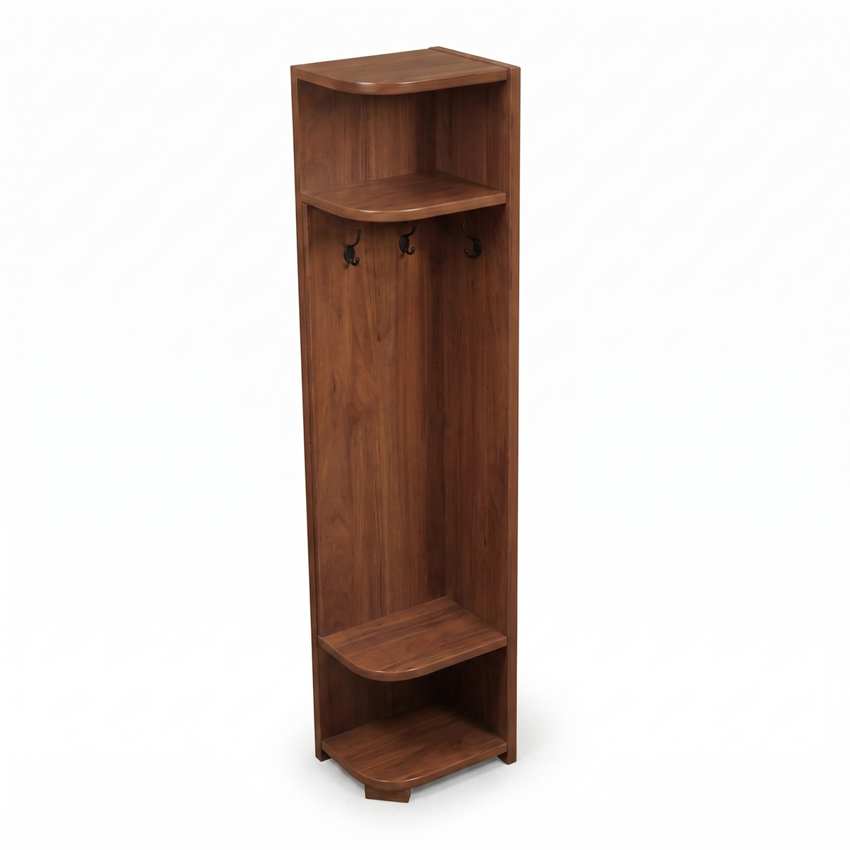 Alvorum Kova walnut corner cabinet overhead view