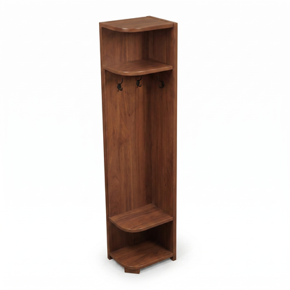Alvorum Kova walnut corner cabinet overhead view