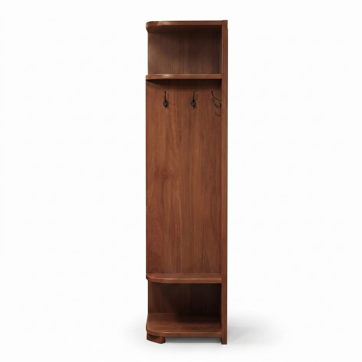 Alvorum Kova walnut corner cabinet side profile view