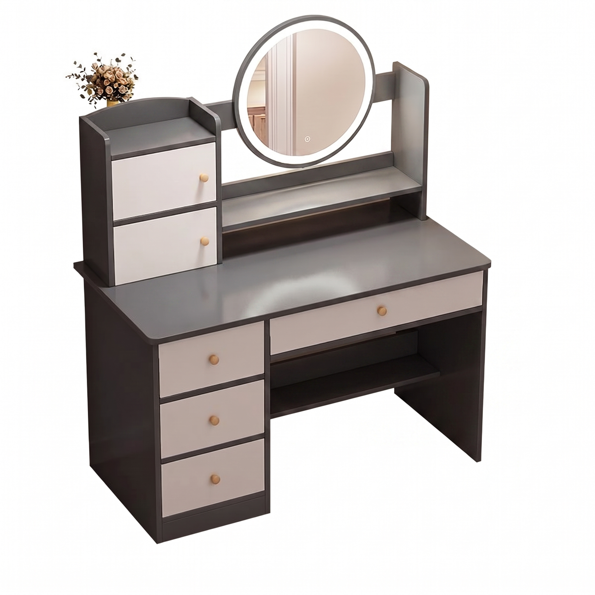 Alvorum Vela makeup vanity overhead view
