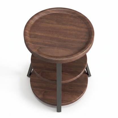 Alvorum Trio three tier side table overhead view