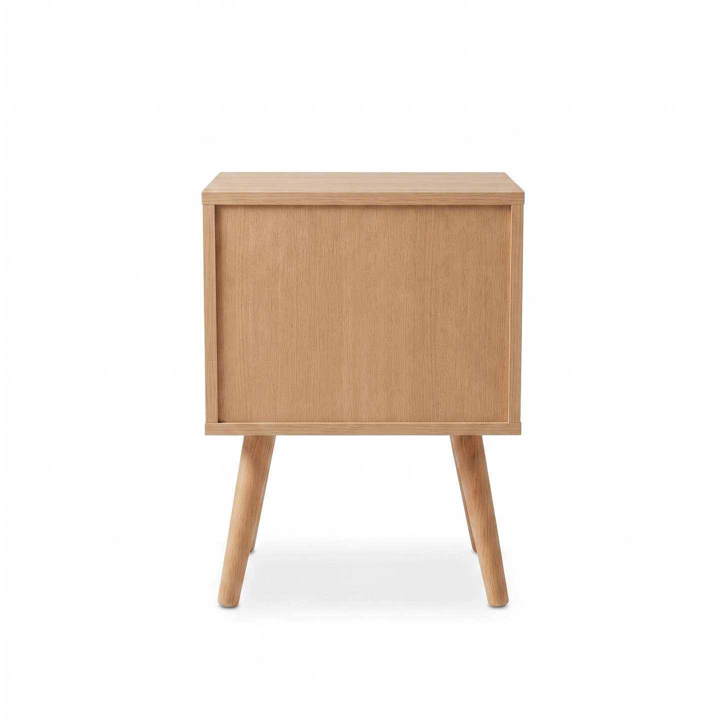 Alvorum Norda oak nightstand back view