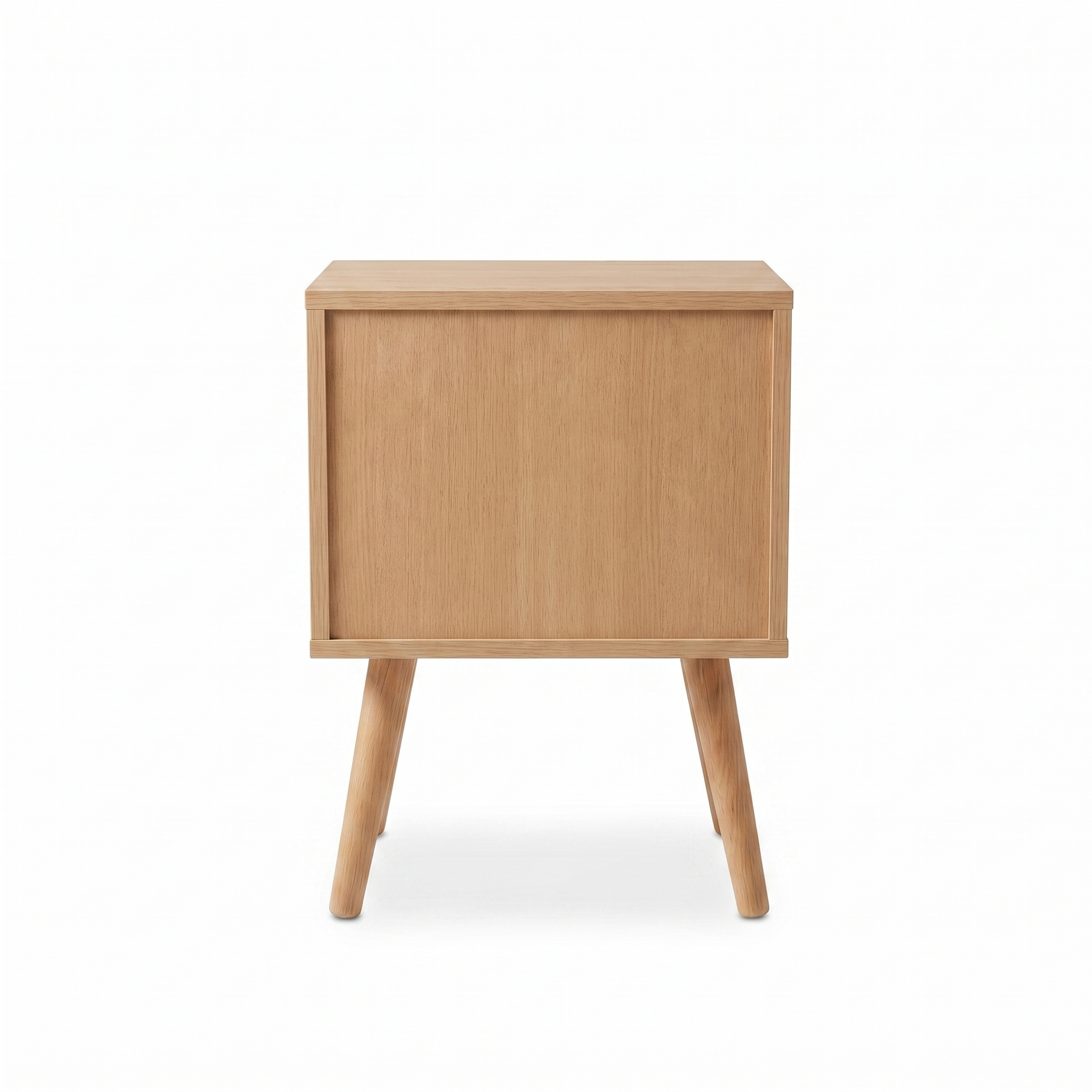 Alvorum Norda oak nightstand back view