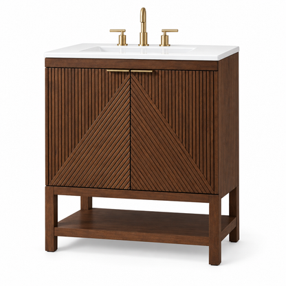 Fjora bathroom vanity - white background