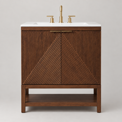 Fjora bathroom vanity - front view