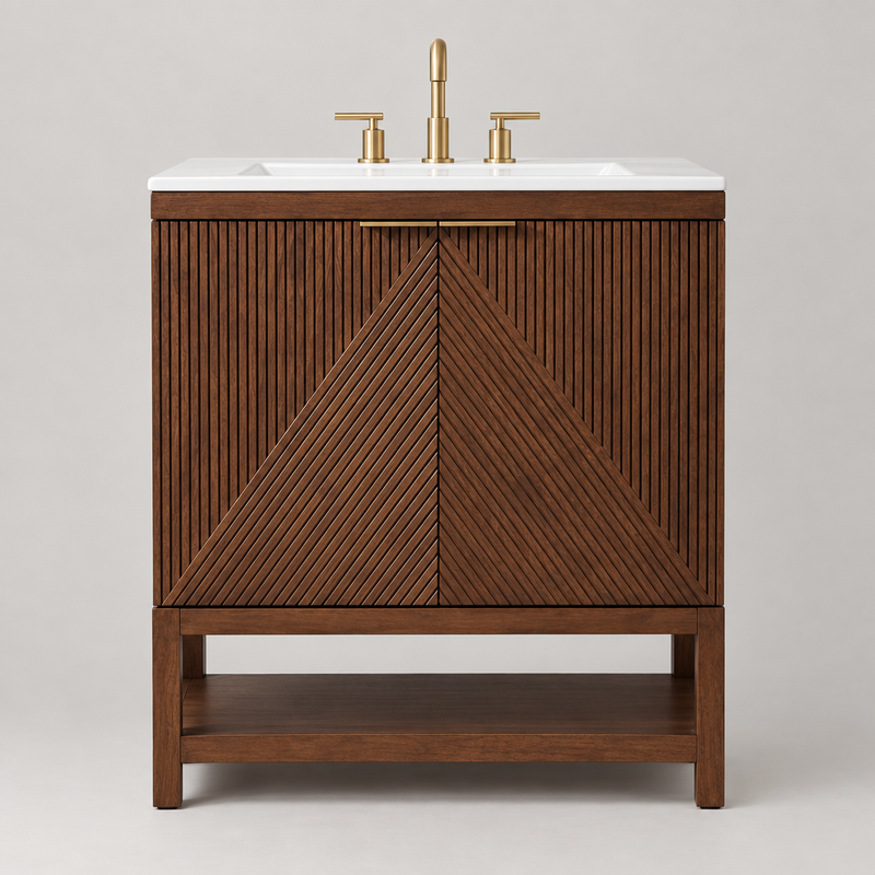 Fjora bathroom vanity - front view