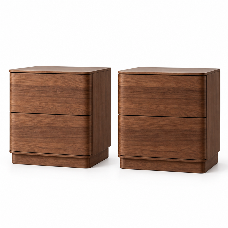Tova nightstands set of 2 - white background