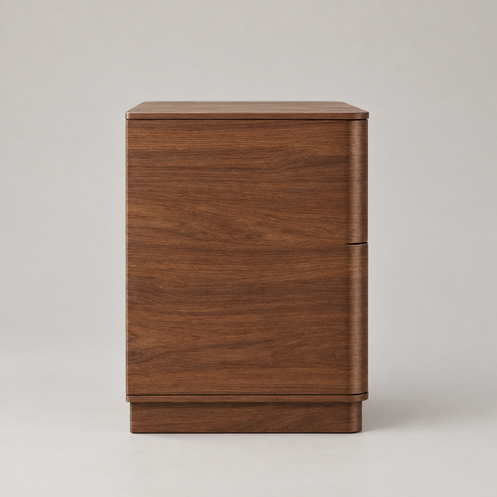Tova nightstands set of 2 - side profile