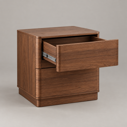 Tova nightstands set of 2 - drawer open