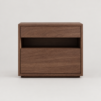 Stig cube nightstand - front view