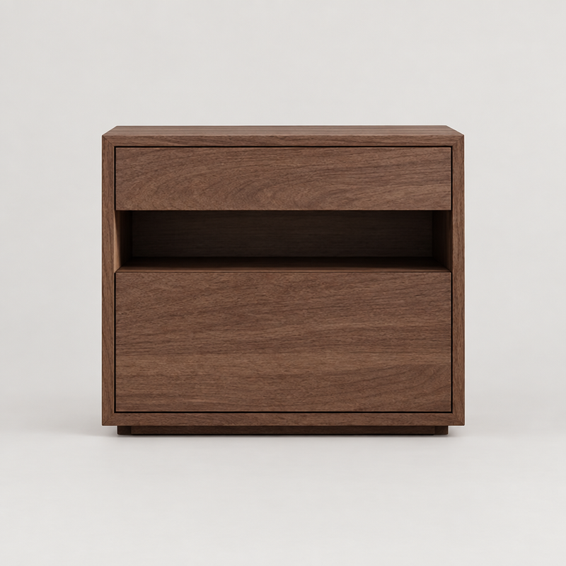 Stig cube nightstand - front view