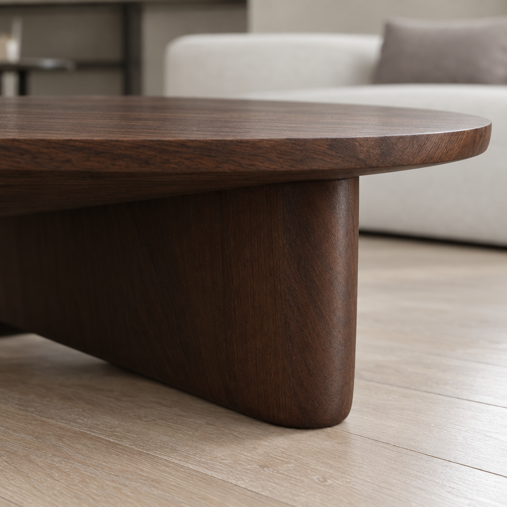 Isla low coffee table - leg detail