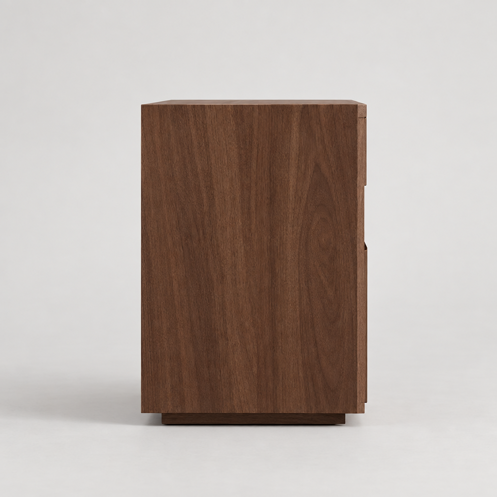 Stig cube nightstand - side profile
