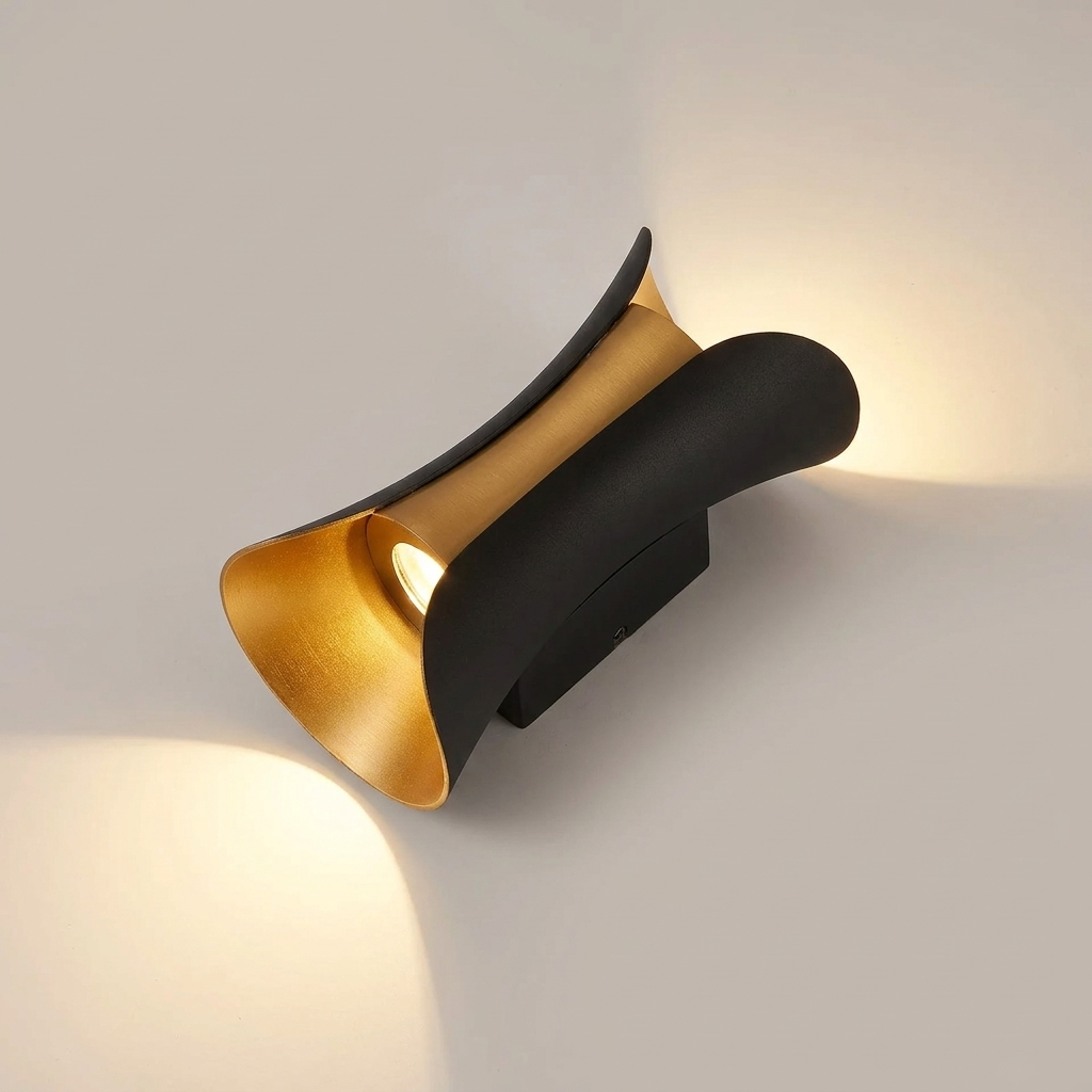 Aurio wall light - overhead view