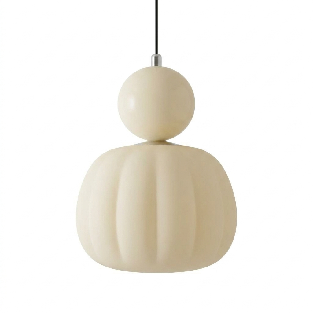 Gourd pendant light - white background