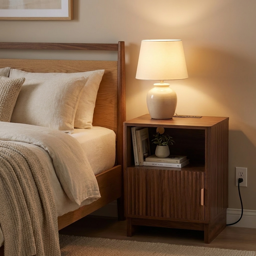 Fen nightstand - lifestyle evening
