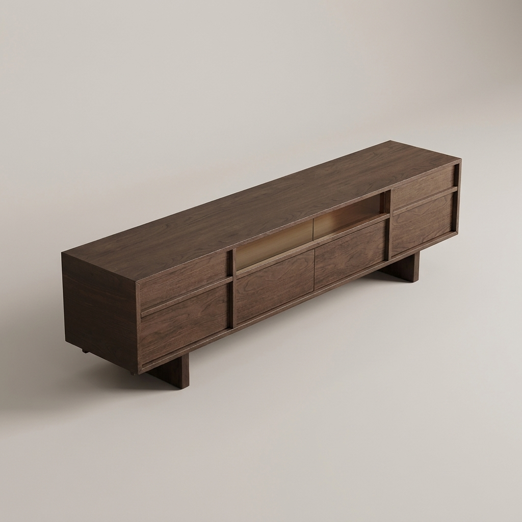 Verso TV stand - overhead view