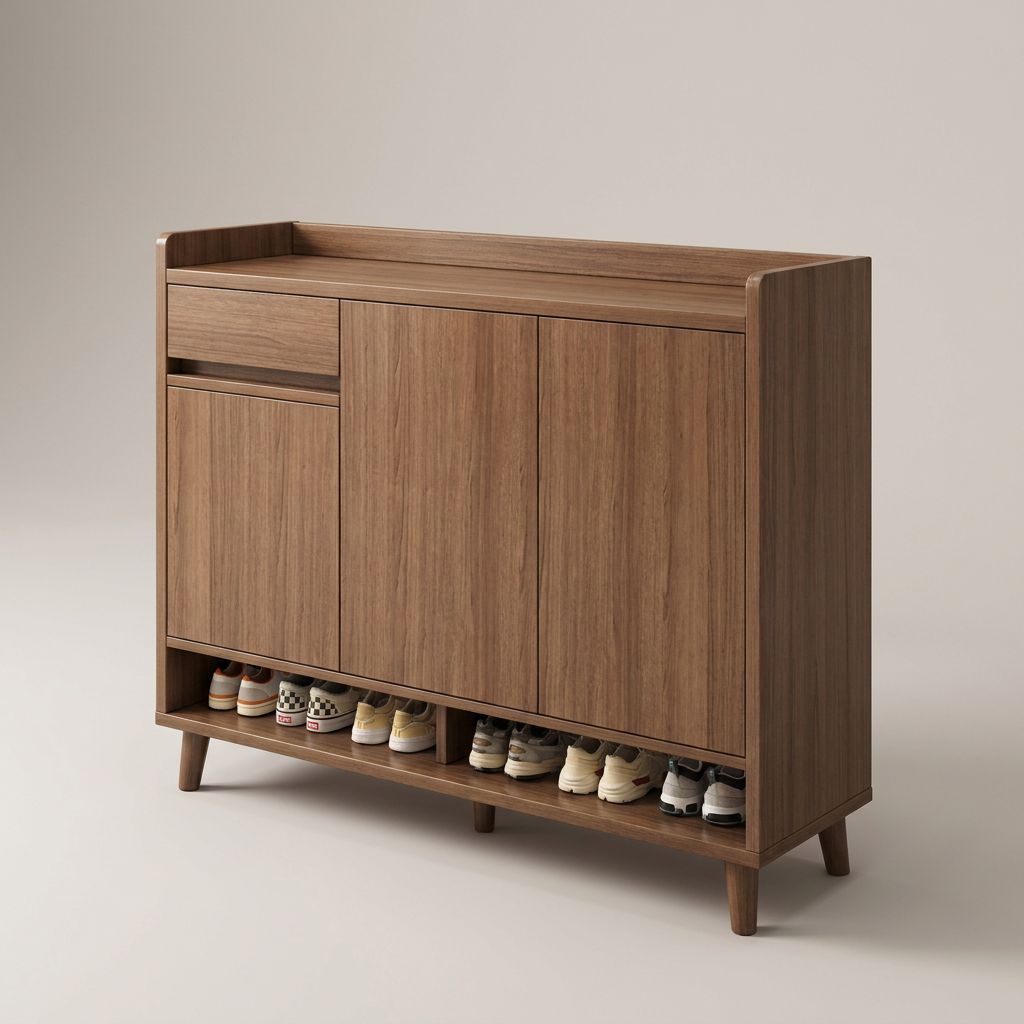 Ridge shoe cabinet - overhead view