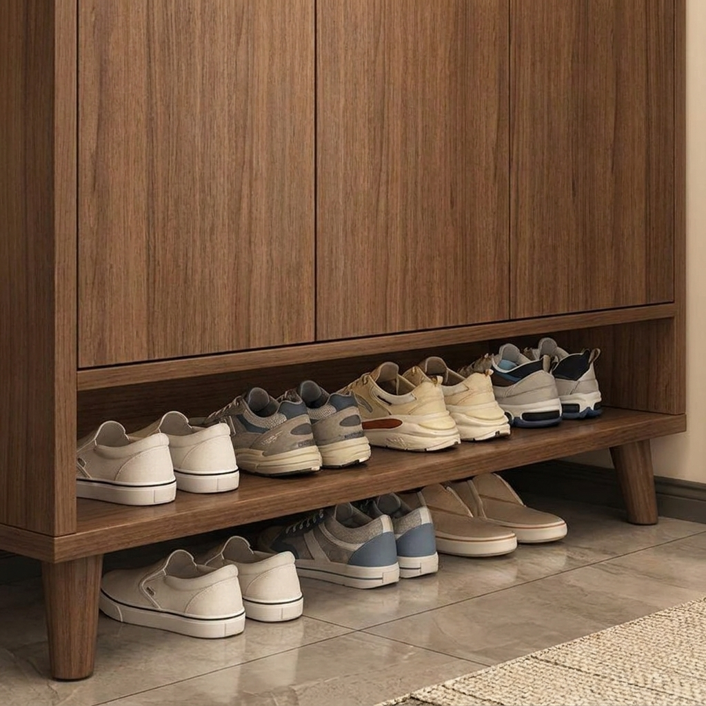 Ridge shoe cabinet - detail close-up