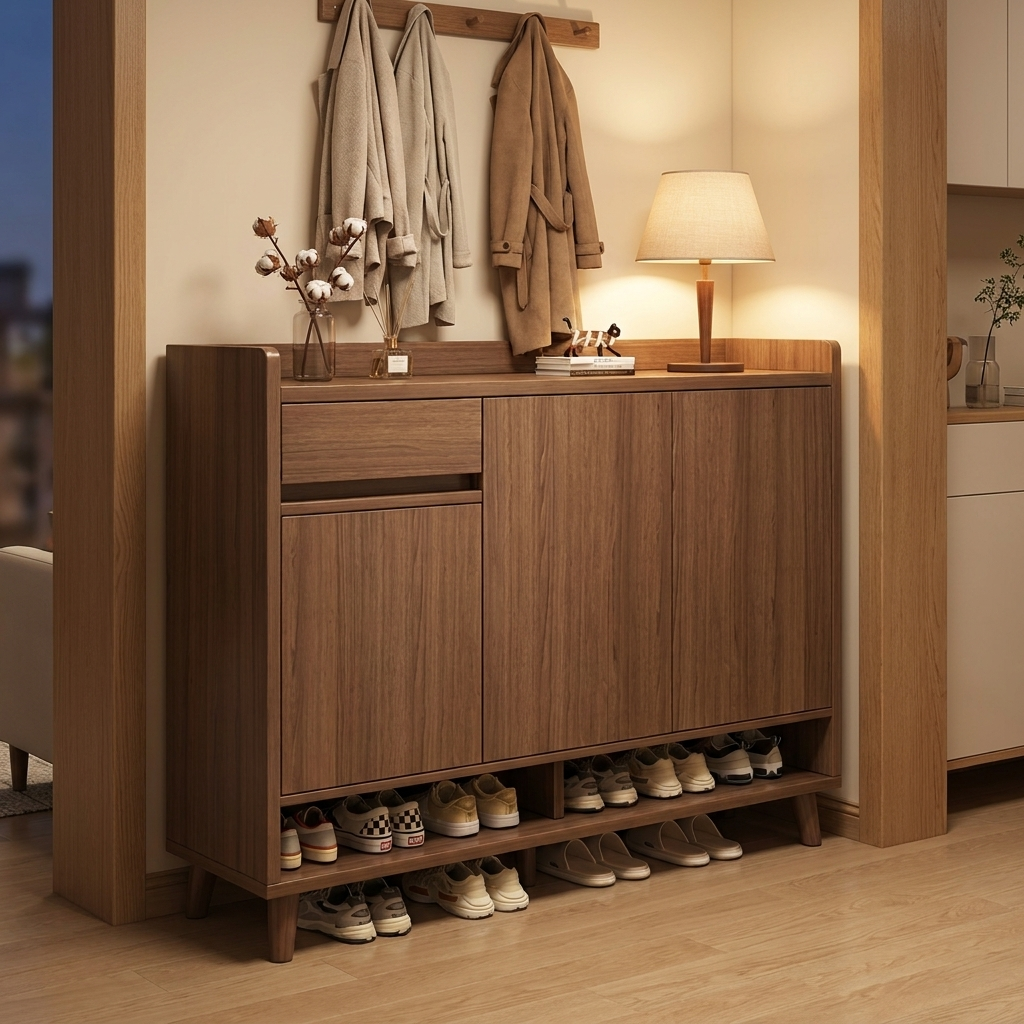 Ridge shoe cabinet - lifestyle evening